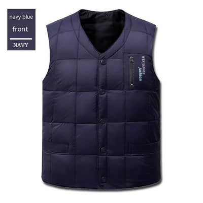 Chaleco de Plumón para Hombre Talla Grande - Abrigo Cálido Otoño e Invierno - Image 5