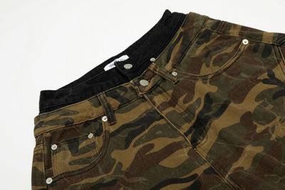 Shorts Cómodos Camuflaje Unisex Corte Relajado - Image 3