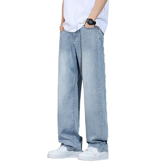 Pantalones Anchos de Seda Helada Casual Transpirables - Image 5