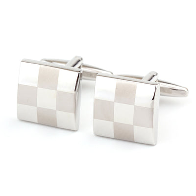Gemelos Cuadrados de Cuadros para Hombre - Diseño Clásico Francés - Image 8