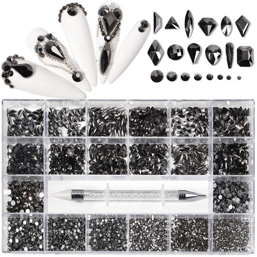 Set de Cristales y Strass para Uñas en Caja de 21 Compartimentos - Image 17