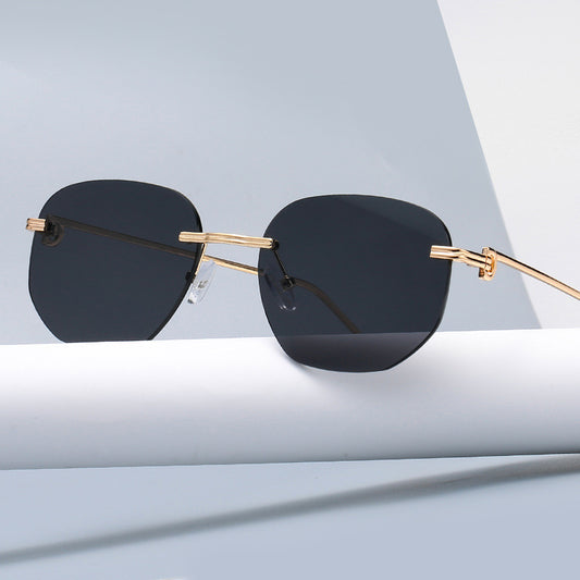 Gafas de Sol Marco Pequeño con Bordes Cortados para Mujer