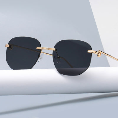 Gafas de Sol Marco Pequeño con Bordes Cortados para Mujer