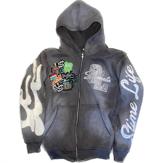 Sudadera con Capucha y Estampado Bordado para Hombre - Image 5