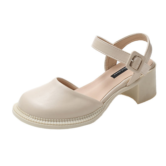 Sandalias con Tacón Grueso y Hebilla - Comodidad y Estilo para el Día - Image 8