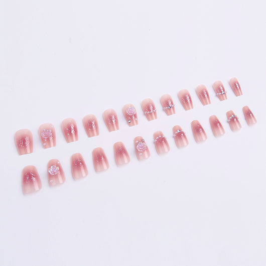 Uñas Postizas Cat Eye Rubor - Parches de Manicura Lista para Usar - Image 98