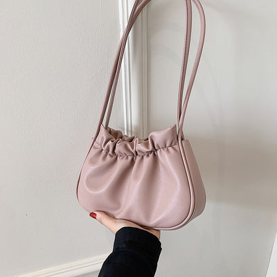 Bolsa Nube con Pliegue Asimétrico de Un Hombro - Image 3