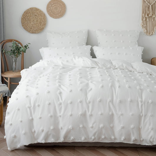 Juego de Cama Textil Floral de 3 Piezas con Detalles Decorativos - Image 2