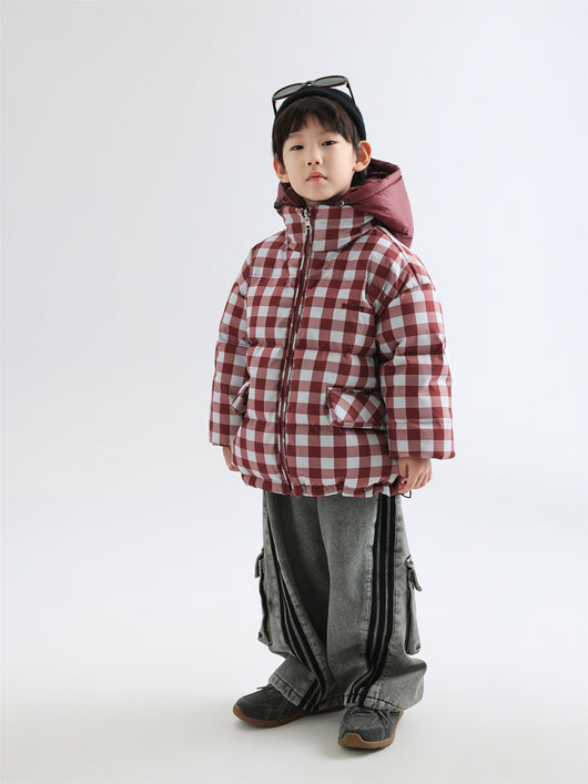 Abrigo Infantil Reversible Acolchado Cuadros Invierno - Image 21