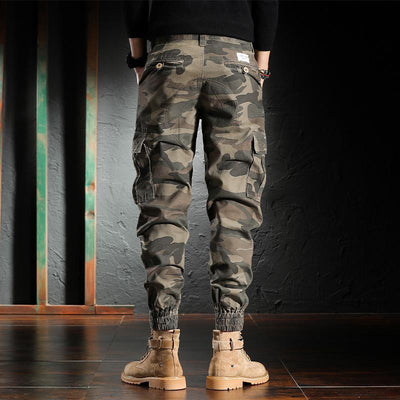 Pantalones de Trabajo Camuflaje Sueltos con Puño en Tobillo para Hombre - Image 3