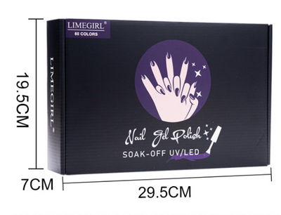 Set de 60 Colores de Esmalte de Uñas Removible con Adhesivo Funcional - Image 12