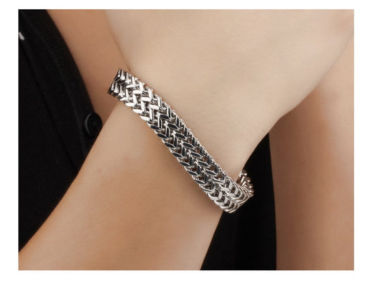 Pulsera de Acero Titanio para Hombre con Escamas de Pez - Image 9