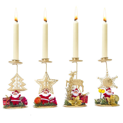 Candelabro Navideño de Hierro - Decoración de Escritorio - Image 6