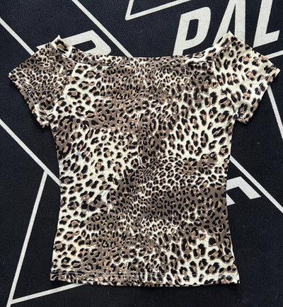 Blusa Vintage Estampado Leopardo con Diseño de Ojos Sexy - Image 10