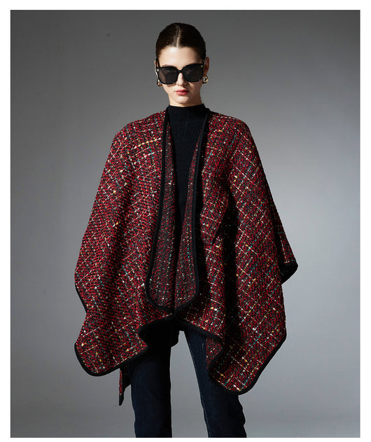 Chal Navideño de Lentejuelas Multicolor para Mujer - Image 14