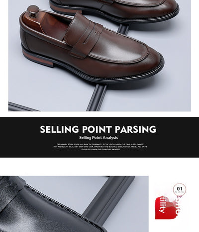 Zapatos de Cuero Minimalistas Estilo Británico para Hombre - Casuales y Formales - Image 15