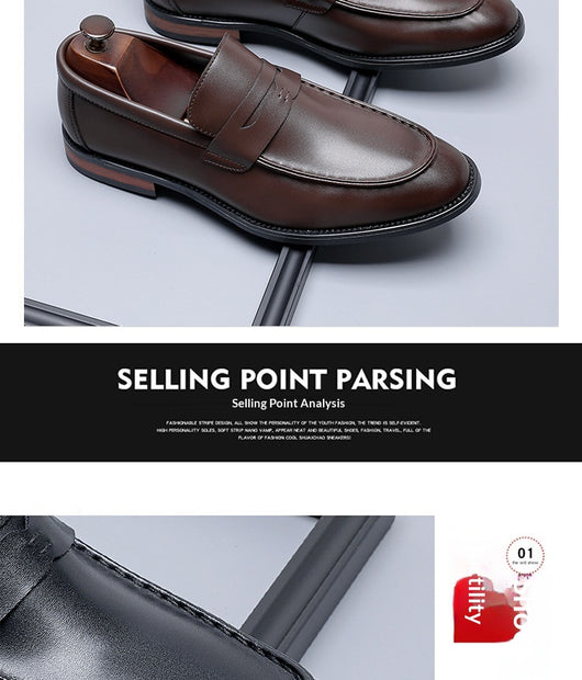 Zapatos de Cuero Minimalistas Estilo Británico para Hombre - Casuales y Formales - Image 15