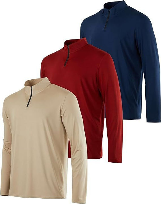 Polo Deportivo Hombre Manga Larga Elástico Transpirable Secado Rápido - Image 14