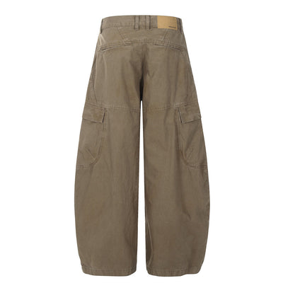 Pantalones Casuales Anchos Multibolsillos Estilo Moderno - Image 11