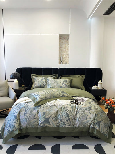 Juego de Cama de Algodón Premium Estilo Campestre con Flores Digitales - Image 19