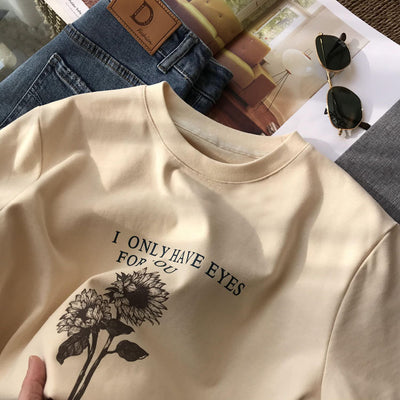 Playera de Algodón Estampada con Letras - Manga Corta para Todas las Estaciones - Image 12