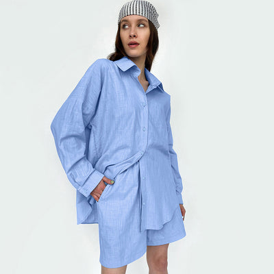 Camisa Larga de Algodón y Lino para Mujer - Colección Otoño Temprano - Image 21