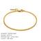 Stainless Steel Cuban Chain Mens Adjustable Fade-Proof Bracelet 20and2cm Dorado