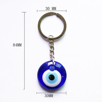 Colgante Ojo Turco Azul Cristal Retro Creativo - Image 6