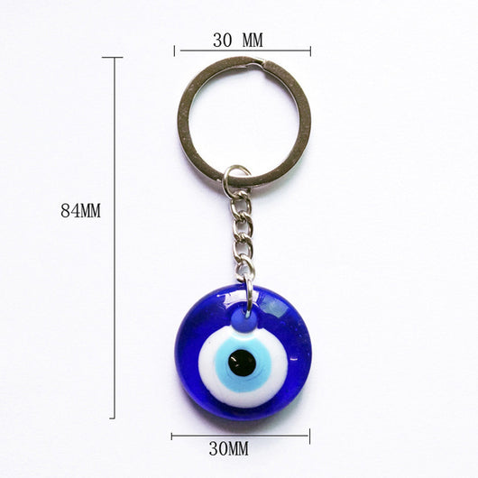 Colgante Ojo Turco Azul Cristal Retro Creativo - Image 6