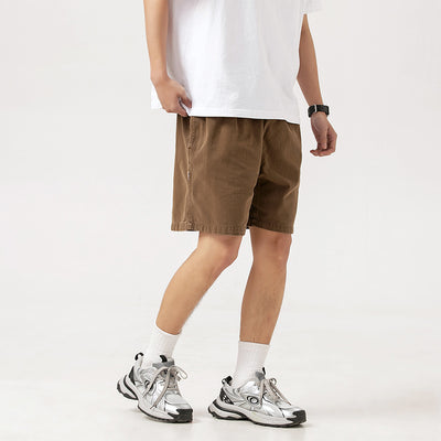 Shorts de Algodón Sueltos con Efecto Desgastado para Hombre - Image 4