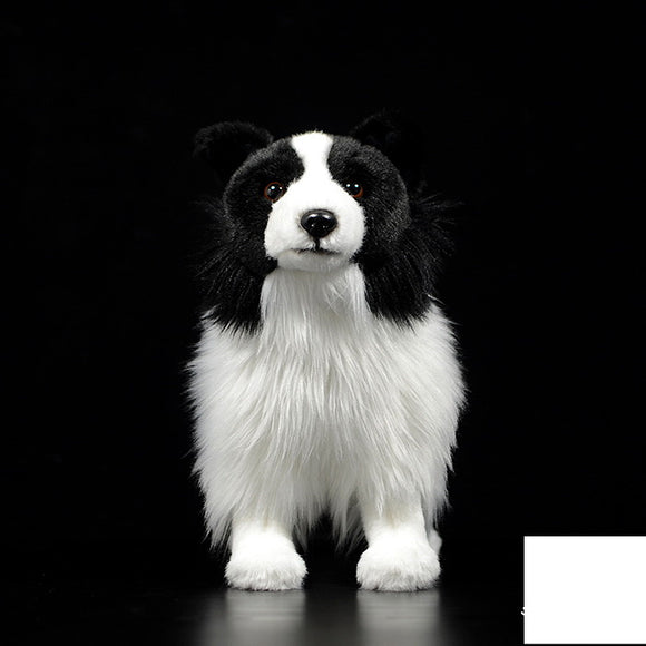 Peluche Border Collie Realista - Muñeco Suave y Adorable