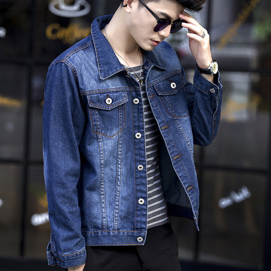 Chaqueta Denim Coreana Slim Fit para Estudiantes - Image 11