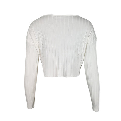 Blusa Asimétrica de Manga Larga con Estilo Personalizado - Image 2