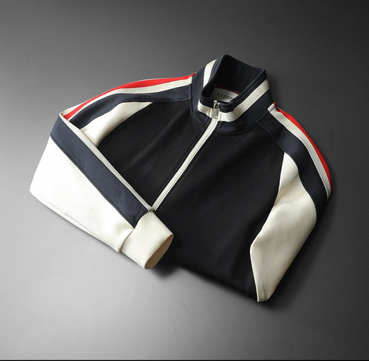 Cardigan Tipo Chamarra con Cuello de Pie para Hombre Talla Grande - Image 13