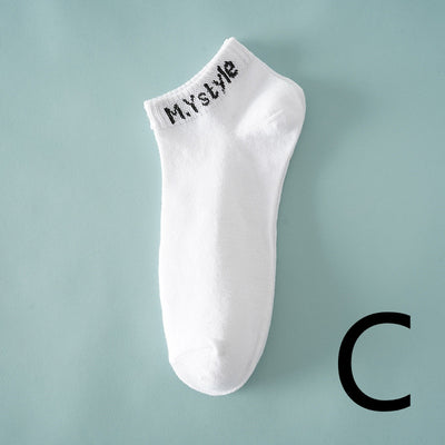 Calcetines Cortos Transpirables con Diseño de Letras - Image 7