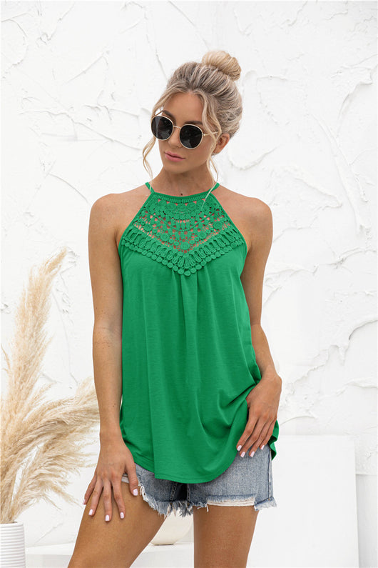 Top Halter con Encaje Cosido - Image 2
