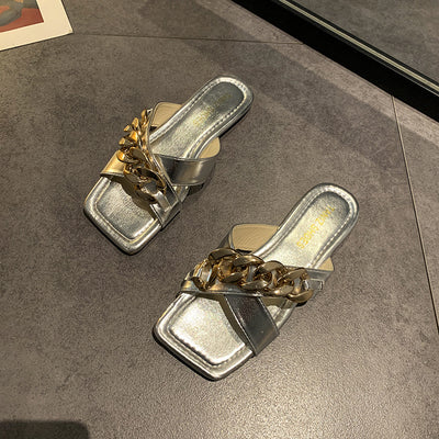 Sandalias Étnicas con Cadena para Mujer - Comodidad de Verano - Image 3