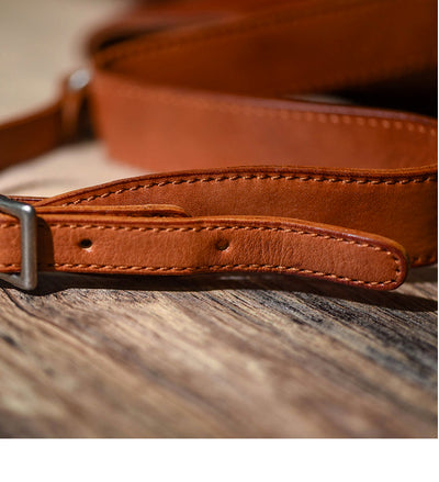 Bolsa de Cuero Curtido al Natural Hecha a Mano para Hombre - Image 9