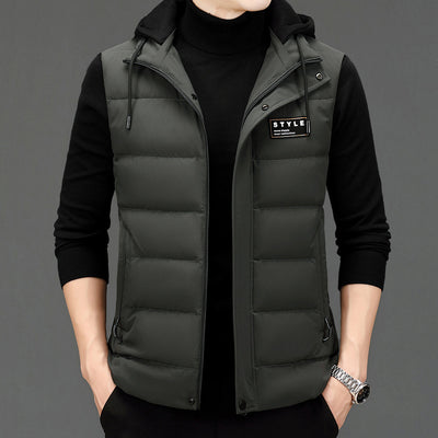 Chaleco Acolchado Versátil con Plumas para Hombre - Image 9