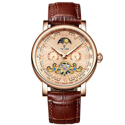 Reloj Mecánico Elegante de Esfera Grande con Calendario - Image 5