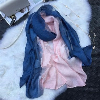 Pañuelo de Encaje Organza con Degradado de Color - Image 10