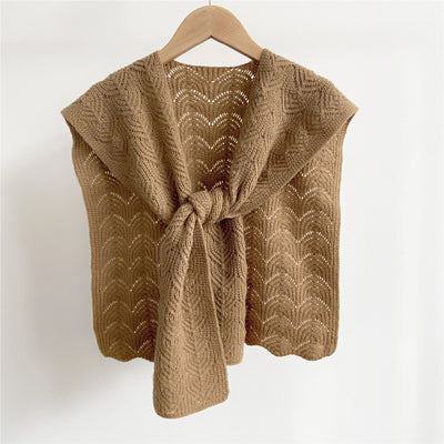 Bufanda de Lana Tejida con Nudos para Mujer - Colección Otoño - Image 5