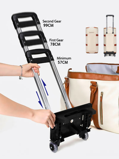 Bolsa de Viaje Plegable Grande con Compartimento para Trajes - Negro - Image 12