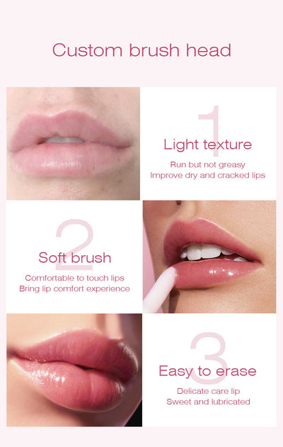 Brillo Labial Hidratante de Larga Duración con Pétalos de Rosa - Image 7