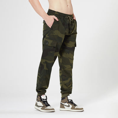 Pantalones Deportivos Camuflaje Holgados con Cordón - Image 10