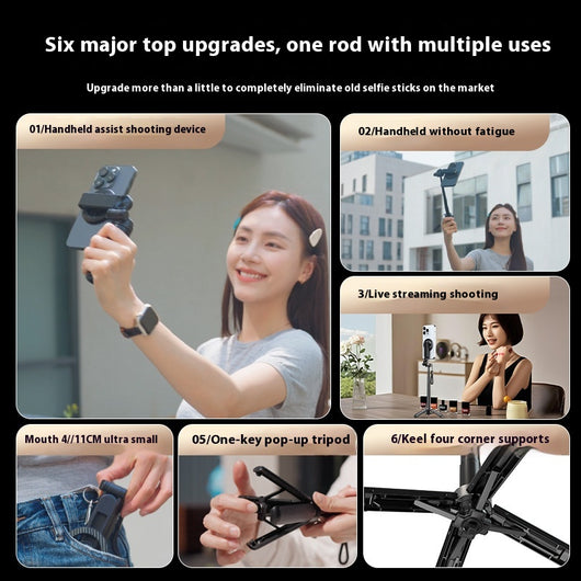 Palo Selfie Magnético T20C Bluetooth Portátil con Control Remoto - Image 3