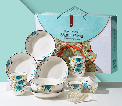 Juego de Vajilla Bone China con Diseño Floral - Image 5