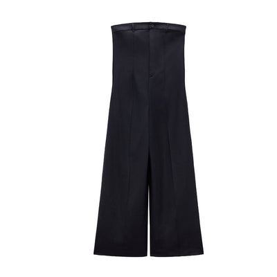 Jumpsuit de Pierna Ancha con Cuello Frío y Detalles en Contraste - Image 4