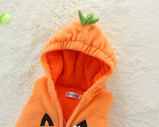 Sudadera con Capucha de Algodón Diseño Calabaza Adorable - Image 3