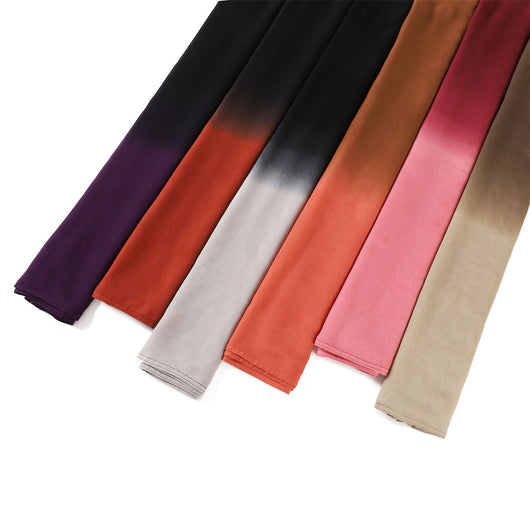 Foulard Ligero de Rayón con Degradado Pintado a Mano - Protección Solar - Image 18